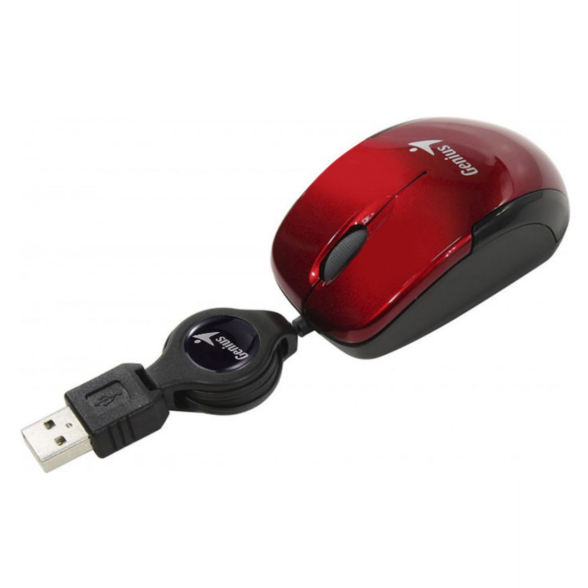 Mouse GENIUS MINI Con Cable Retráctil Ruby