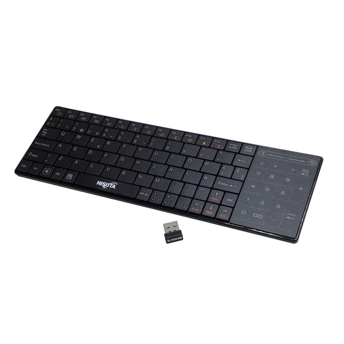 Teclado con 2025 pad inalambrico