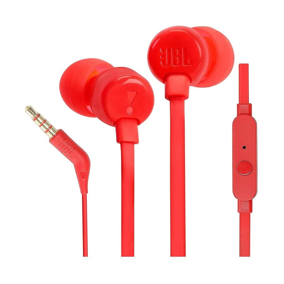 Auriculares Intrauditivos con Cable JBL T110 JBLT110RED - Jack 3.5 mm ·  20Hz · Manos Libres · Rojo