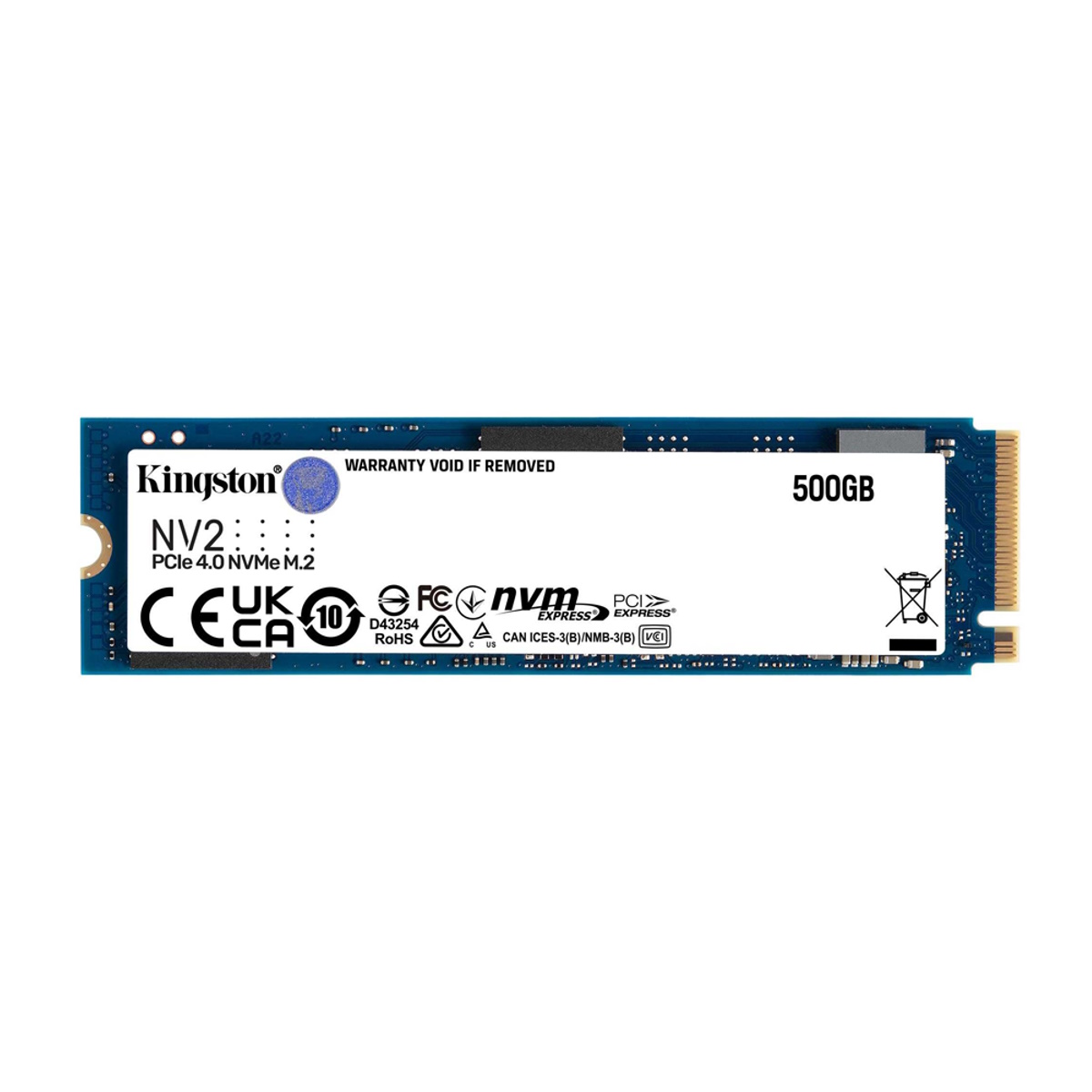 Disco Solido SSD M.2 NVMe 500GB NV2 Kingston