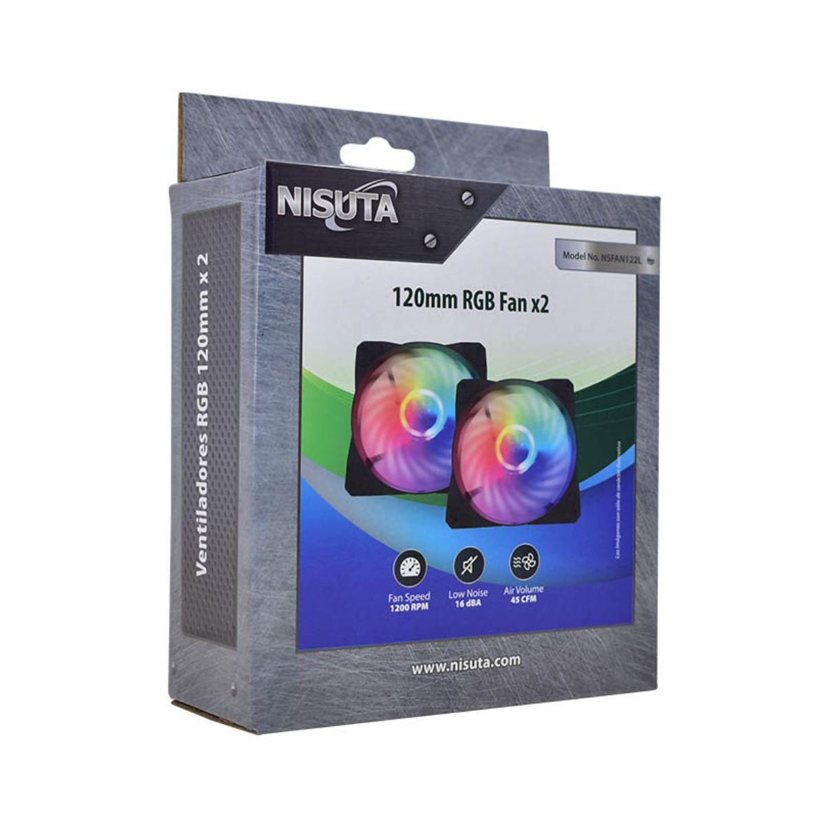 Cooler Gabinete 120mm RGB Ns-Fan122l Nisuta