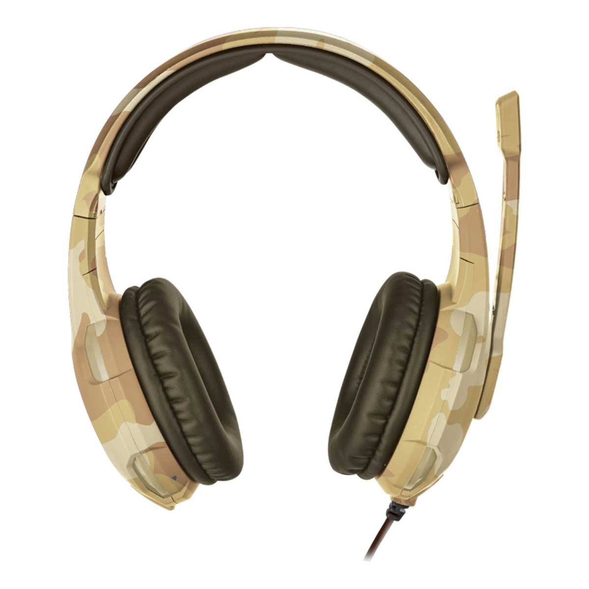 Auriculares Gamer Cable Vincha Gxt 310D Radius Camuflado Arena Trust