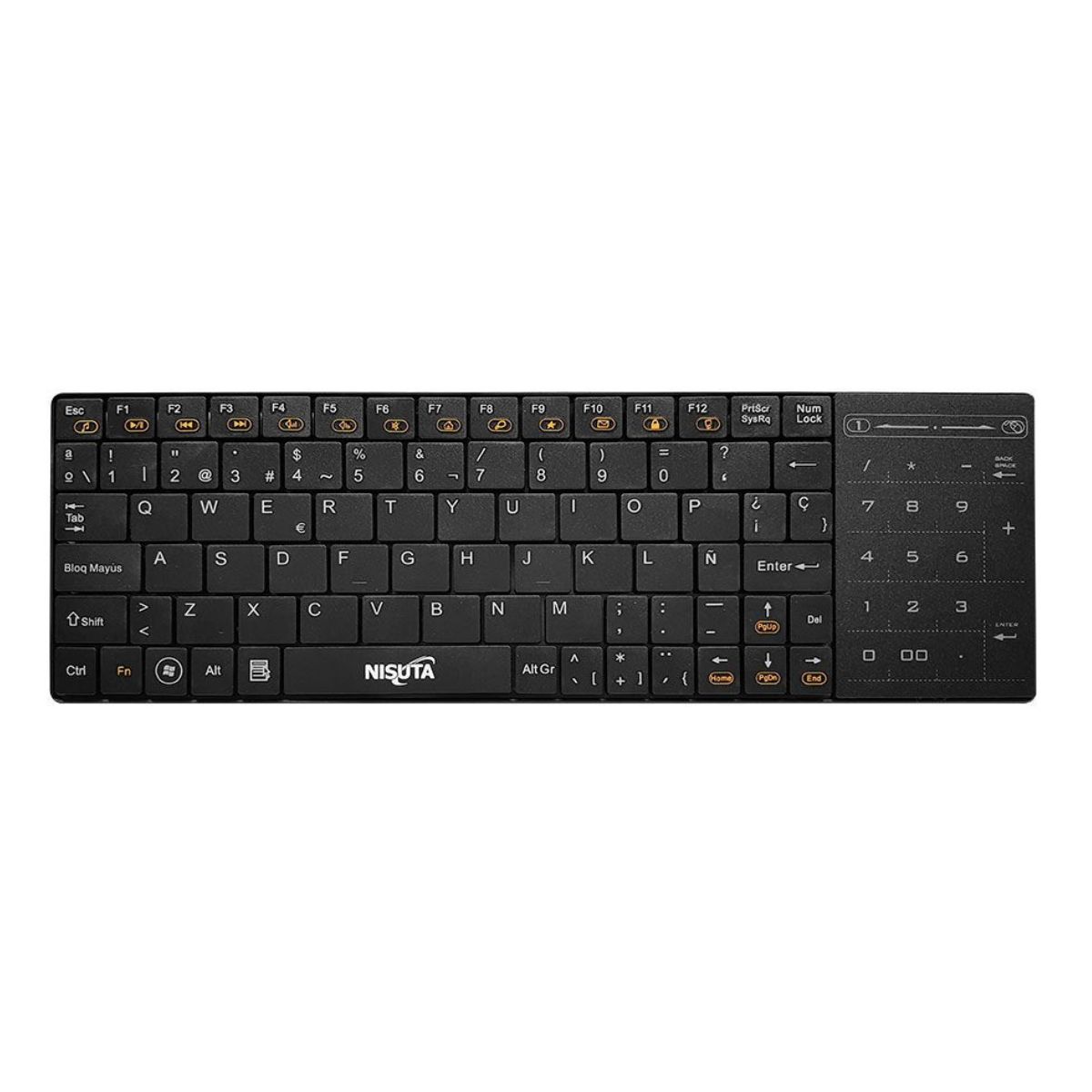 Teclado Inalambrico c/pad Touch Nisuta