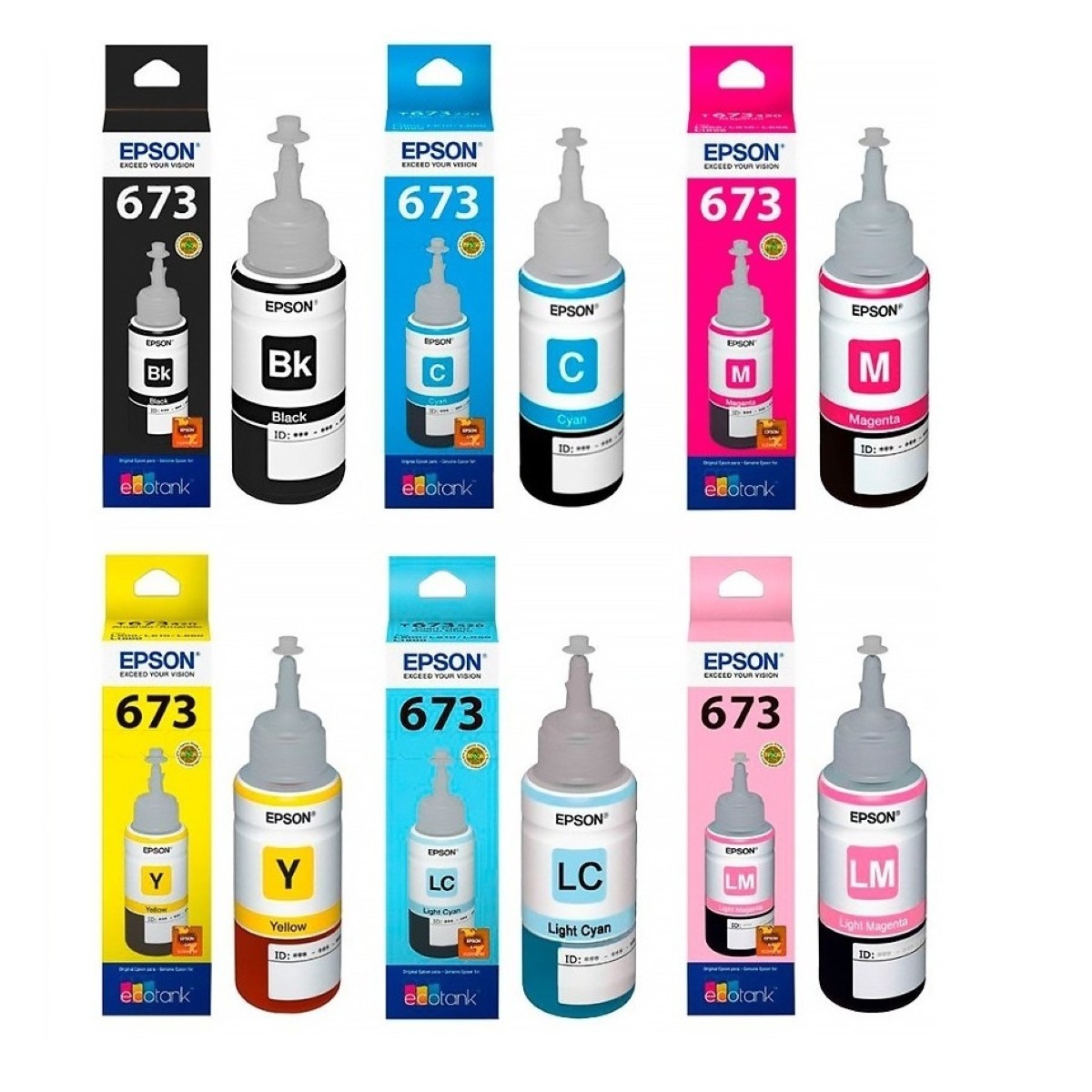 Tinta Epson L800 673 Magenta Claro Original