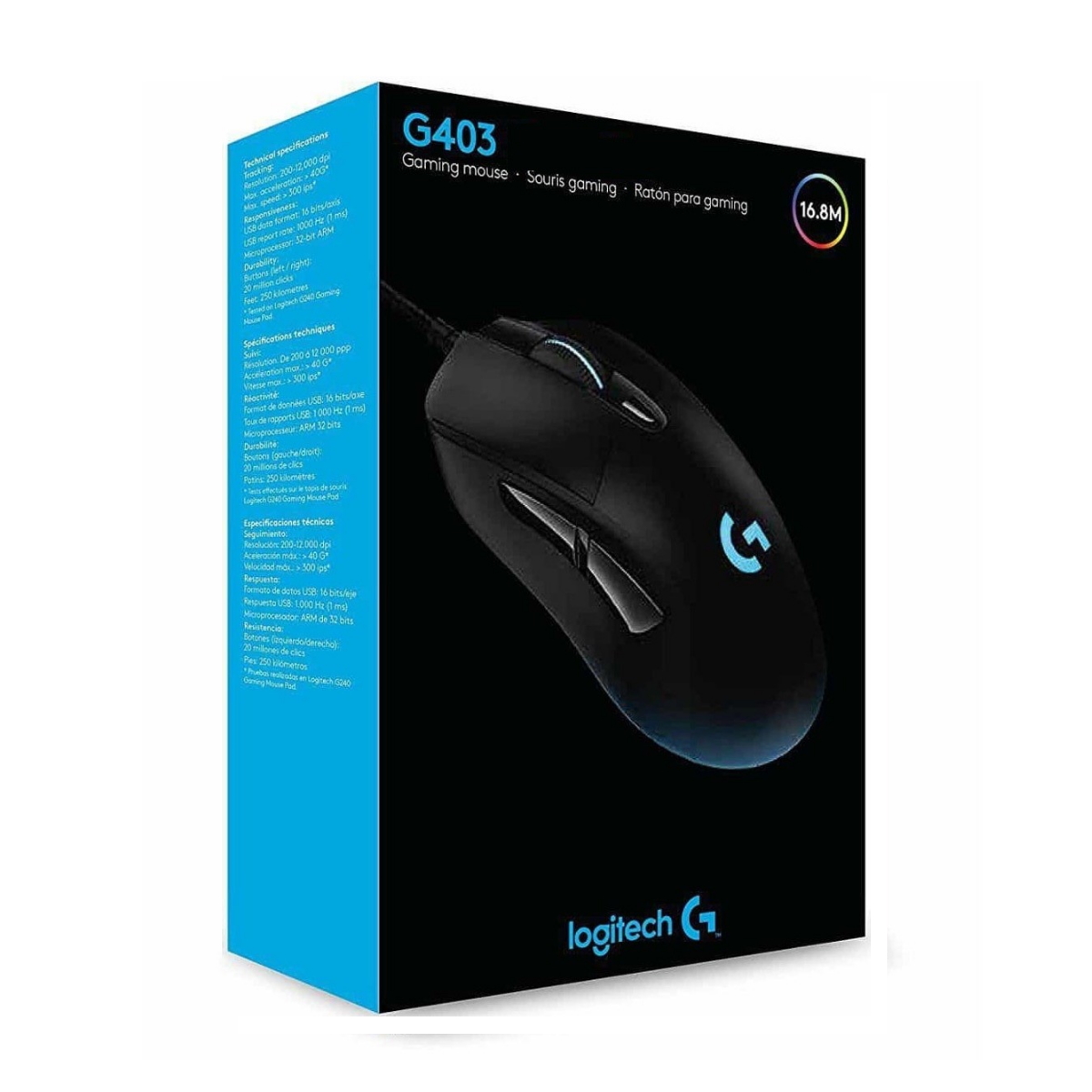 Mouse Gamer RGB G403 200 - 12000 DPI Logitech