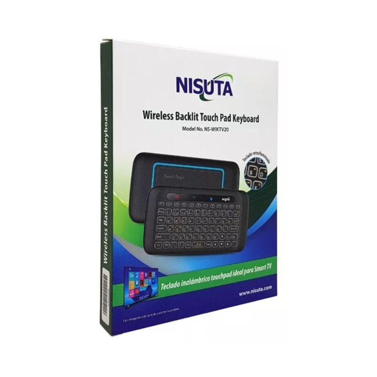 Mini Teclado Inalambrico c/pad Nisuta