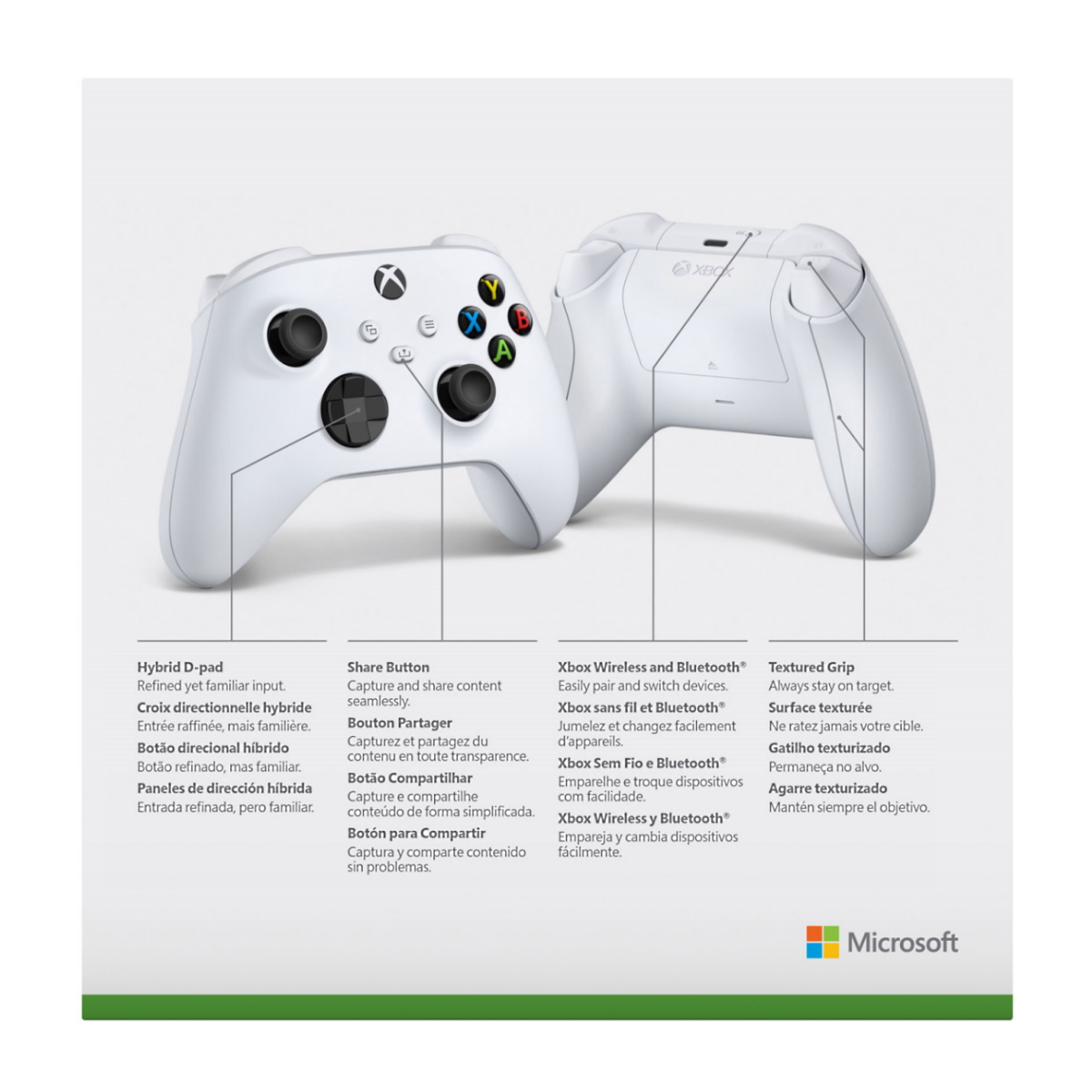 Joystick Xbox One Inalambrico Blanco Microsoft