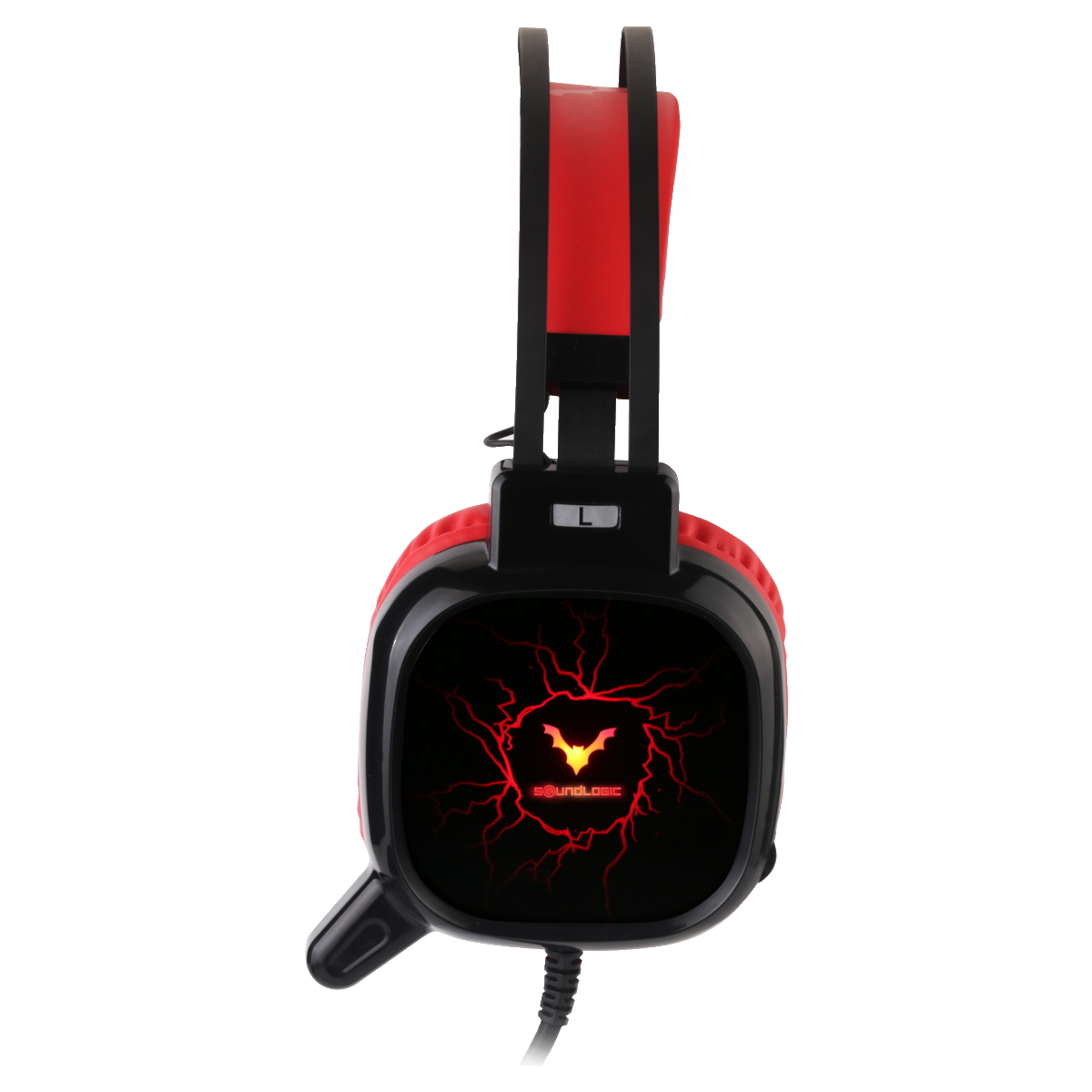 Auriculares Gamer Cable Vincha GH9 Negro y Rojo Wesdar
