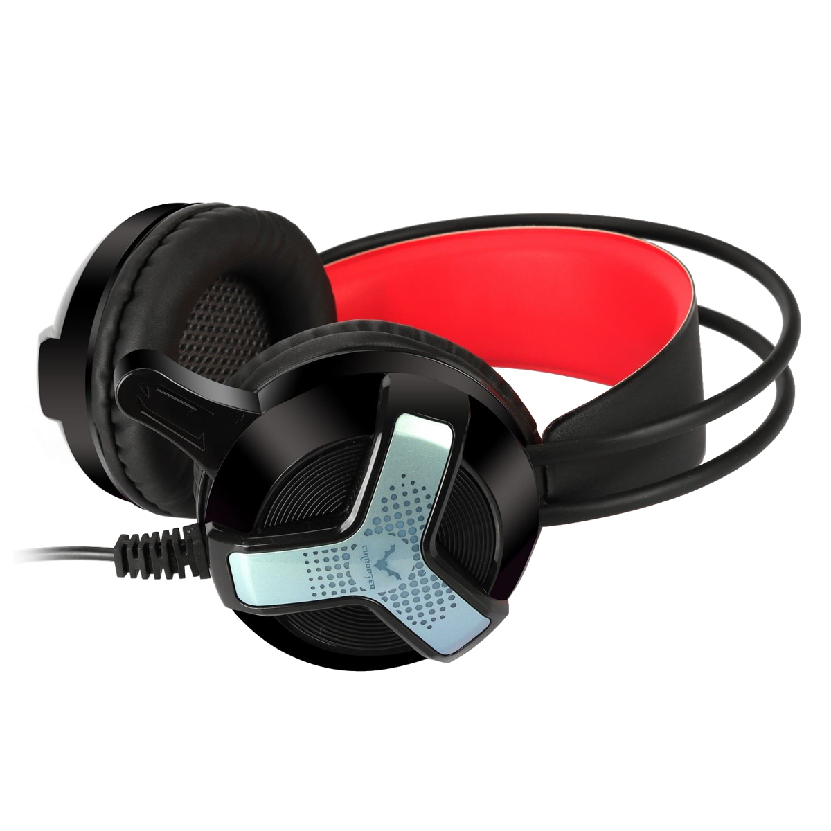 Auriculares Gamer Cable Vincha GH31 Negro y Rojo Wesdar