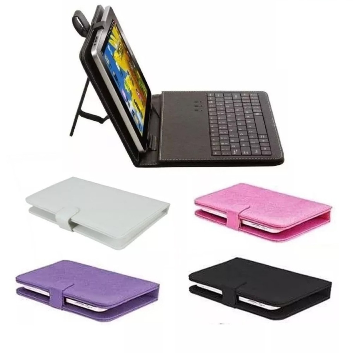 Funda Tablet 9 Teclado Negra Kolke