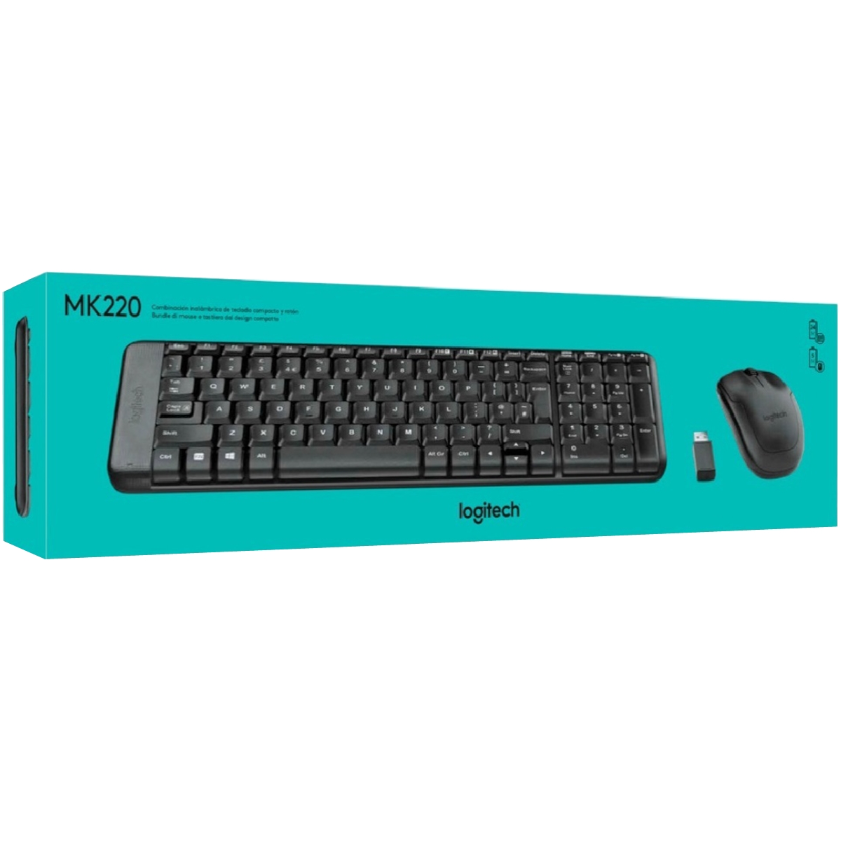 Comprá Kit Teclado + Mouse Inalámbrico Logitech MK220 (Español) - Envios a  todo el Paraguay