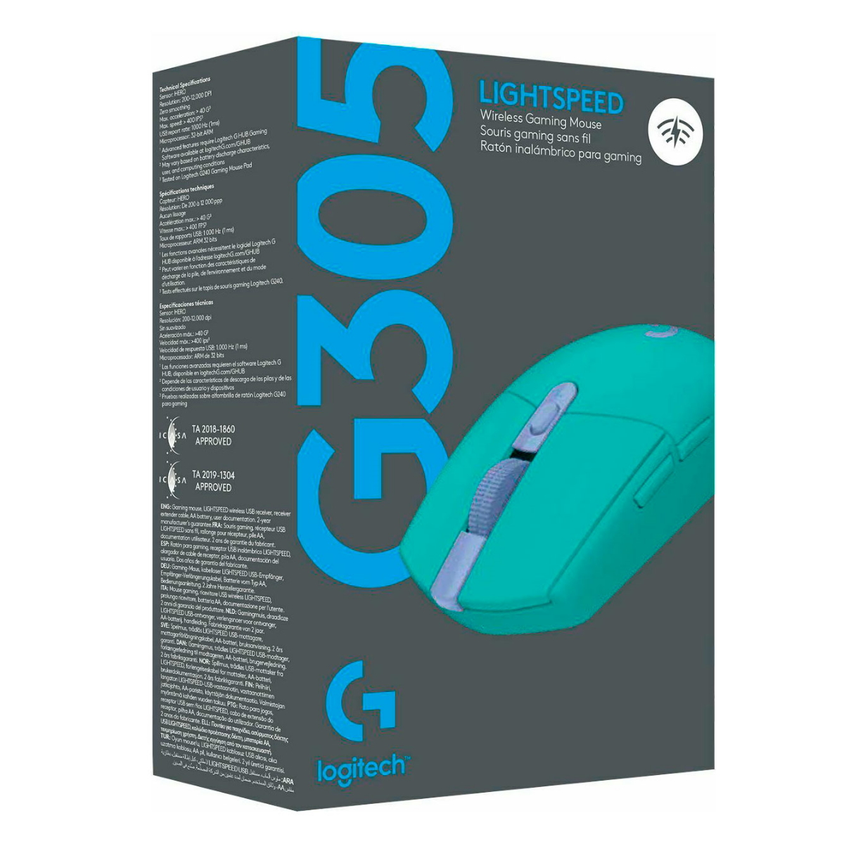 Mouse Gamer Inalambrico G305 Mint 12000 DPI Logitech