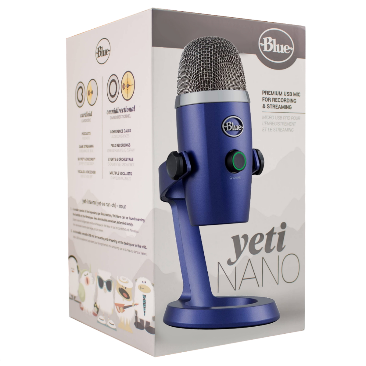 Microfono Pc Yeti Nano Azul Logitech