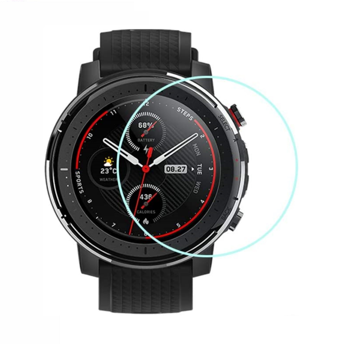 Vidrio Templado Stratos 3  Amazfit