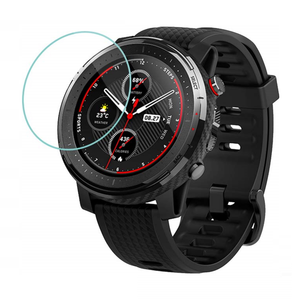 Vidrio Templado Stratos 3  Amazfit