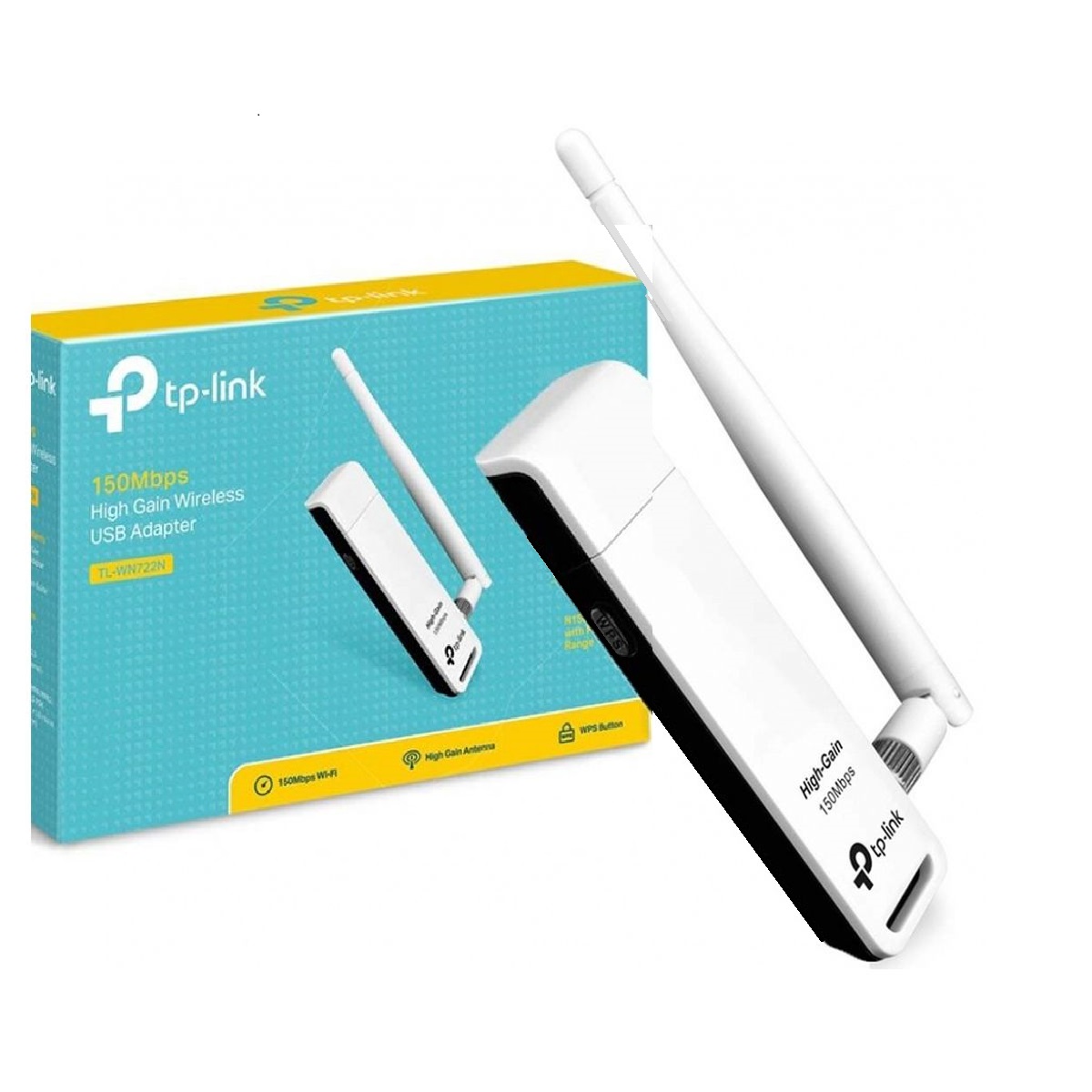 Placa Adaptador Wifi Usb Tl-wn722n 1 Antena Tp-link