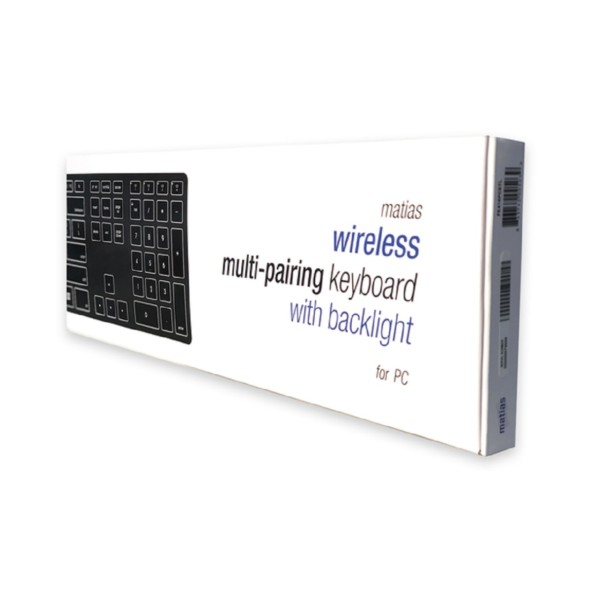 Teclado Inalambrico para PC Retroiluminado Black Matias