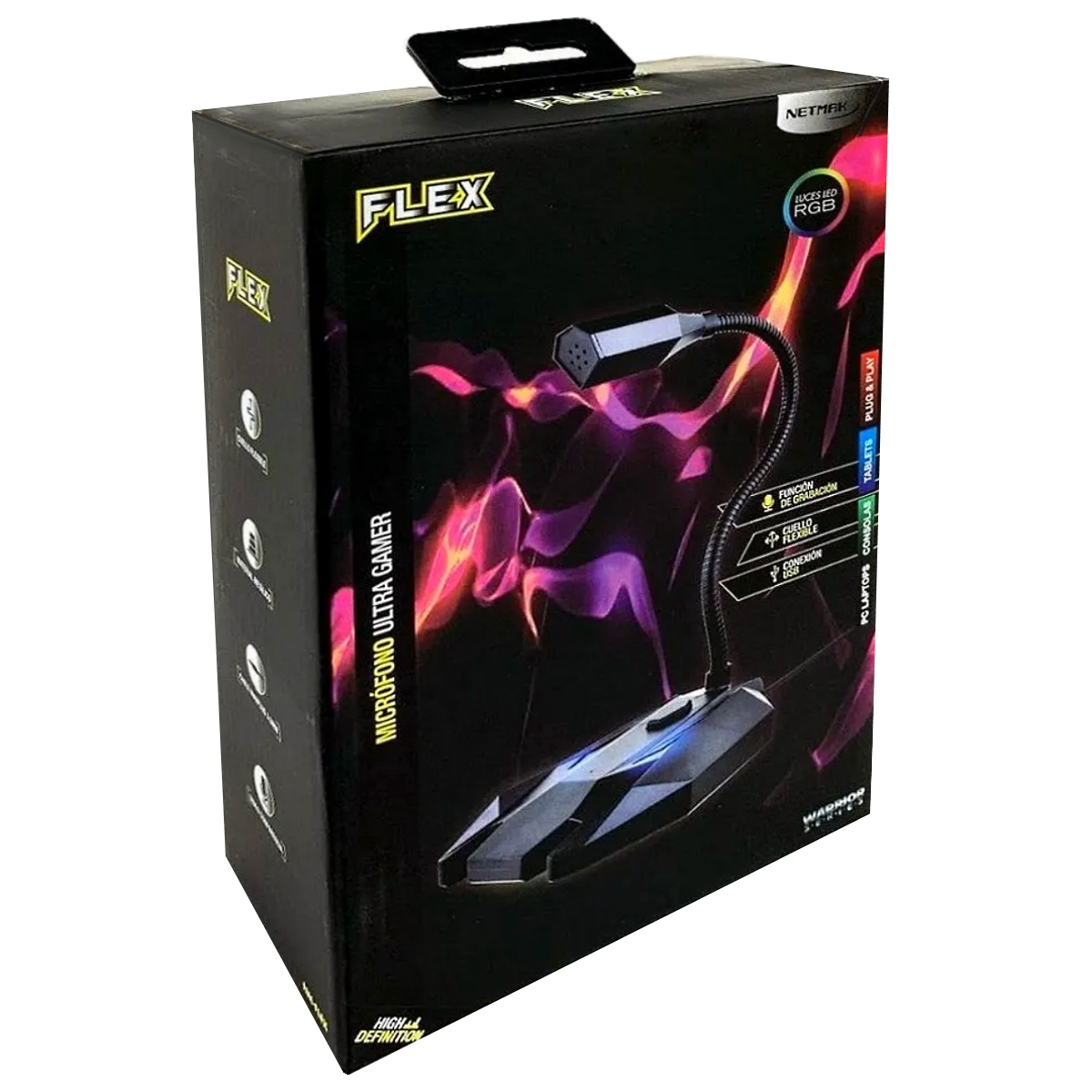Microfono Gamer Usb Led NM-FLEX Netmak
