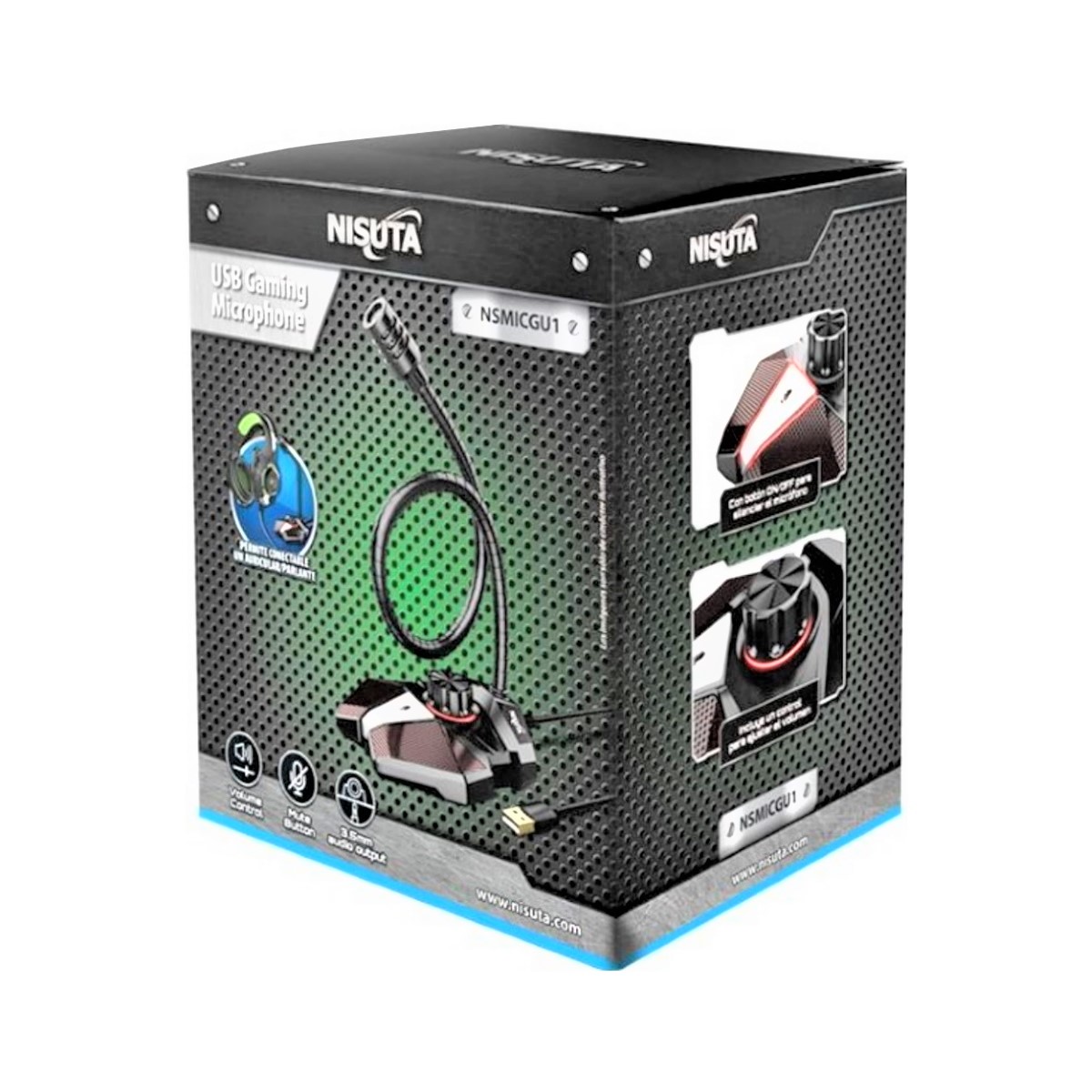 Microfono Gamer Usb Ns-micgu1 Nisuta