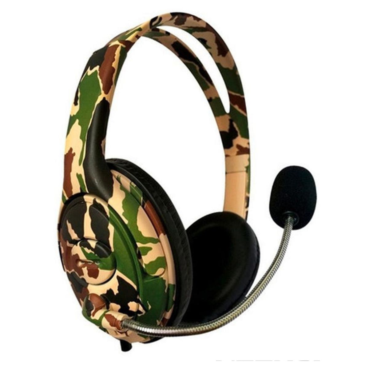 Auriculares Gamer Cable Vincha NM-BATTLE Camuflado Netmak