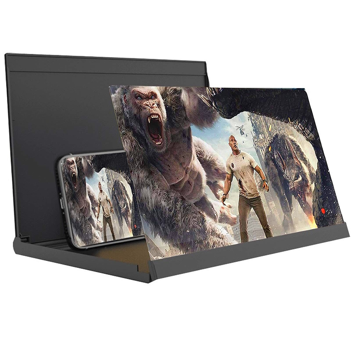 Soporte C/ Lupa 12 Ampliador Pantalla Celular