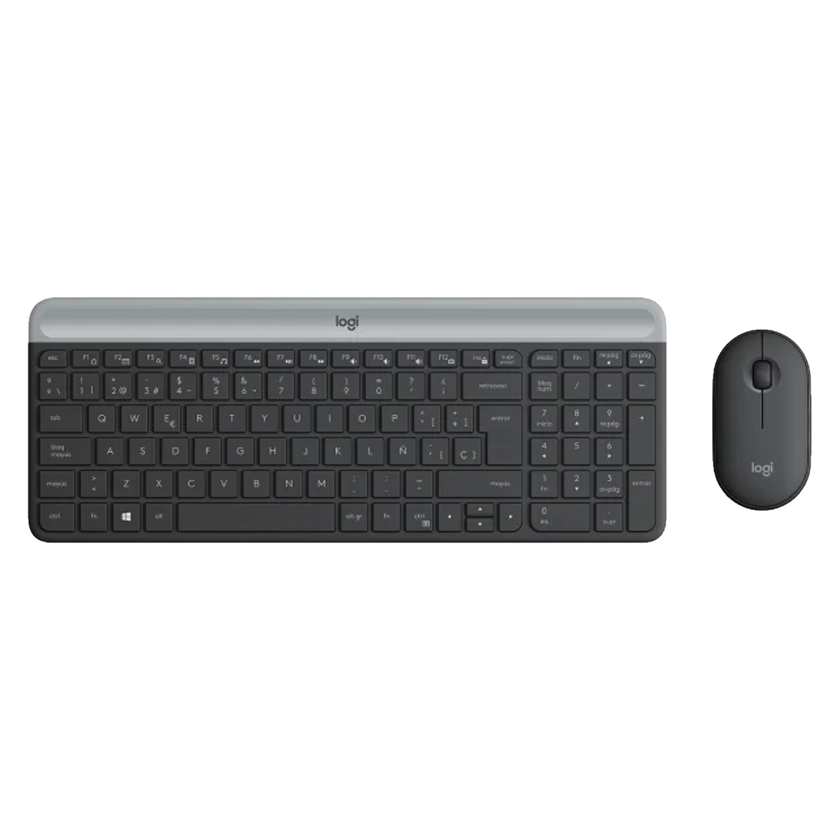 Kit Teclado Mouse Inalambrico MK470 Slim Negro Logitech