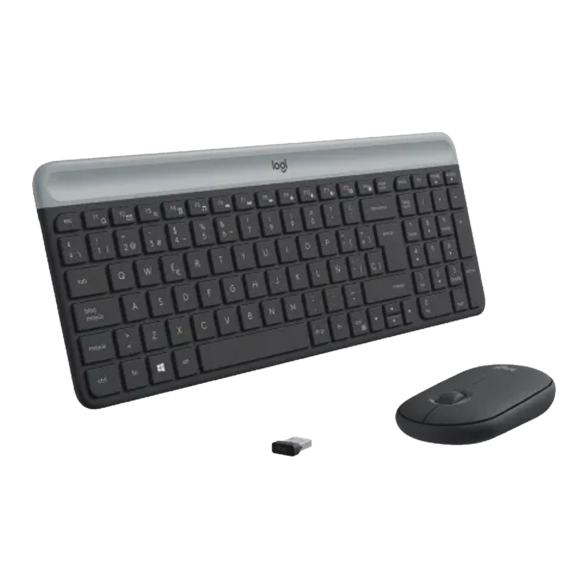 Kit Teclado Mouse Inalambrico MK470 Slim Negro Logitech
