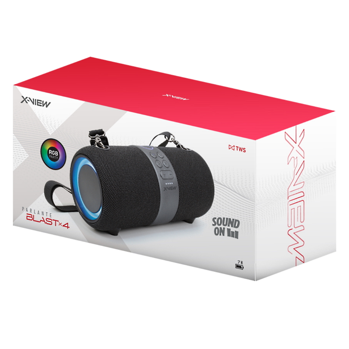 Parlante Bluetooth Blast X4 RGB 7H X-View
