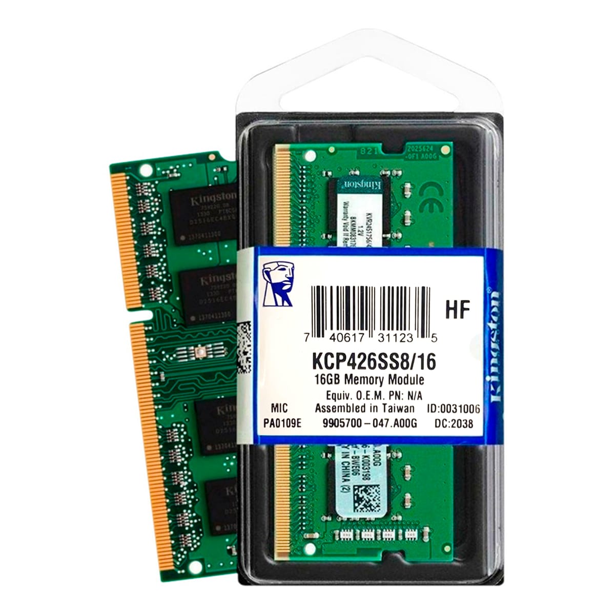 Memoria Ram Notebook Sodimm DDR4 16Gb 2666Mhz Kingston