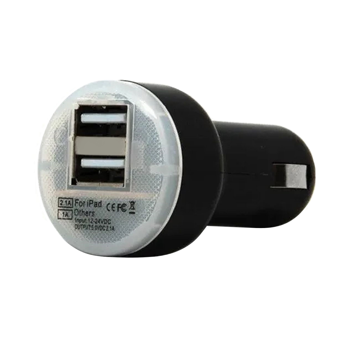 Cargador 12V Para Auto 2 Puertos 2.1A / 1A