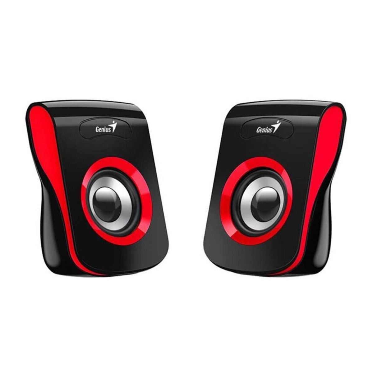 Parlantes Pc Usb Sp-Q180 Rojo Genius