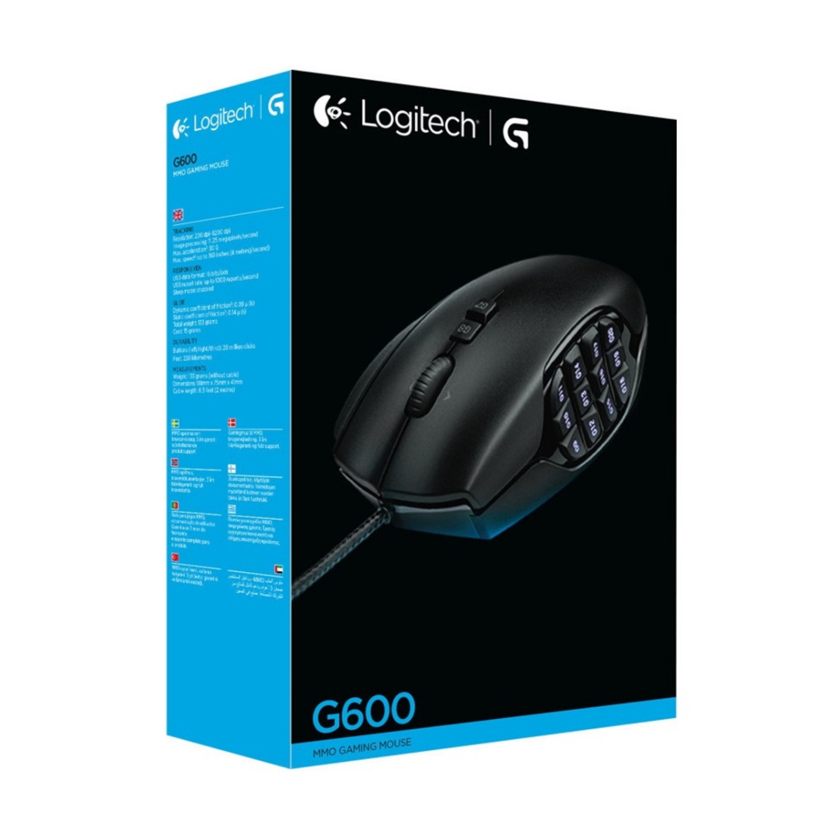 Mouse Gamer G600 200 - 8200 DPI Logitech