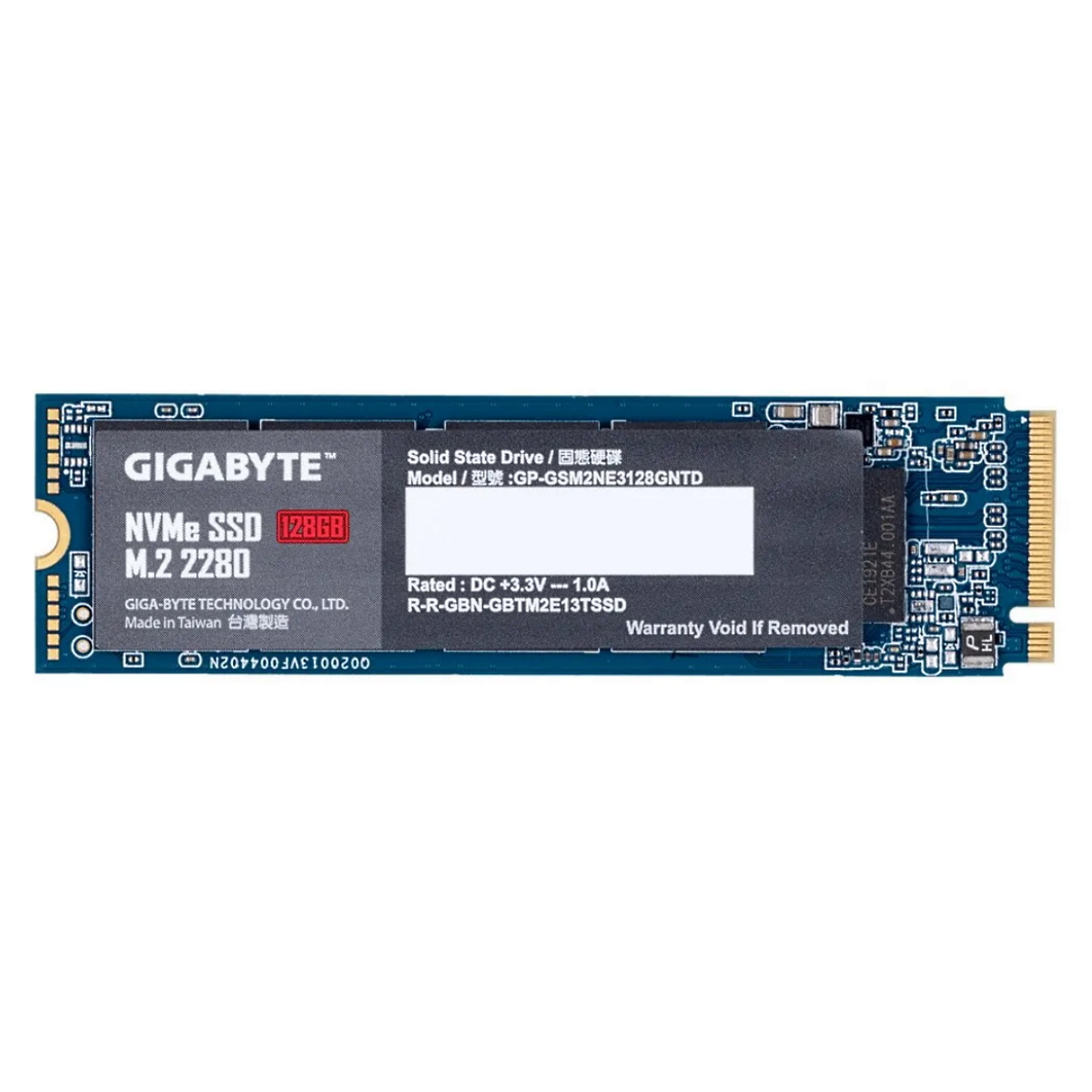 Disco Solido SSD M.2 128GB NVME Gigabyte
