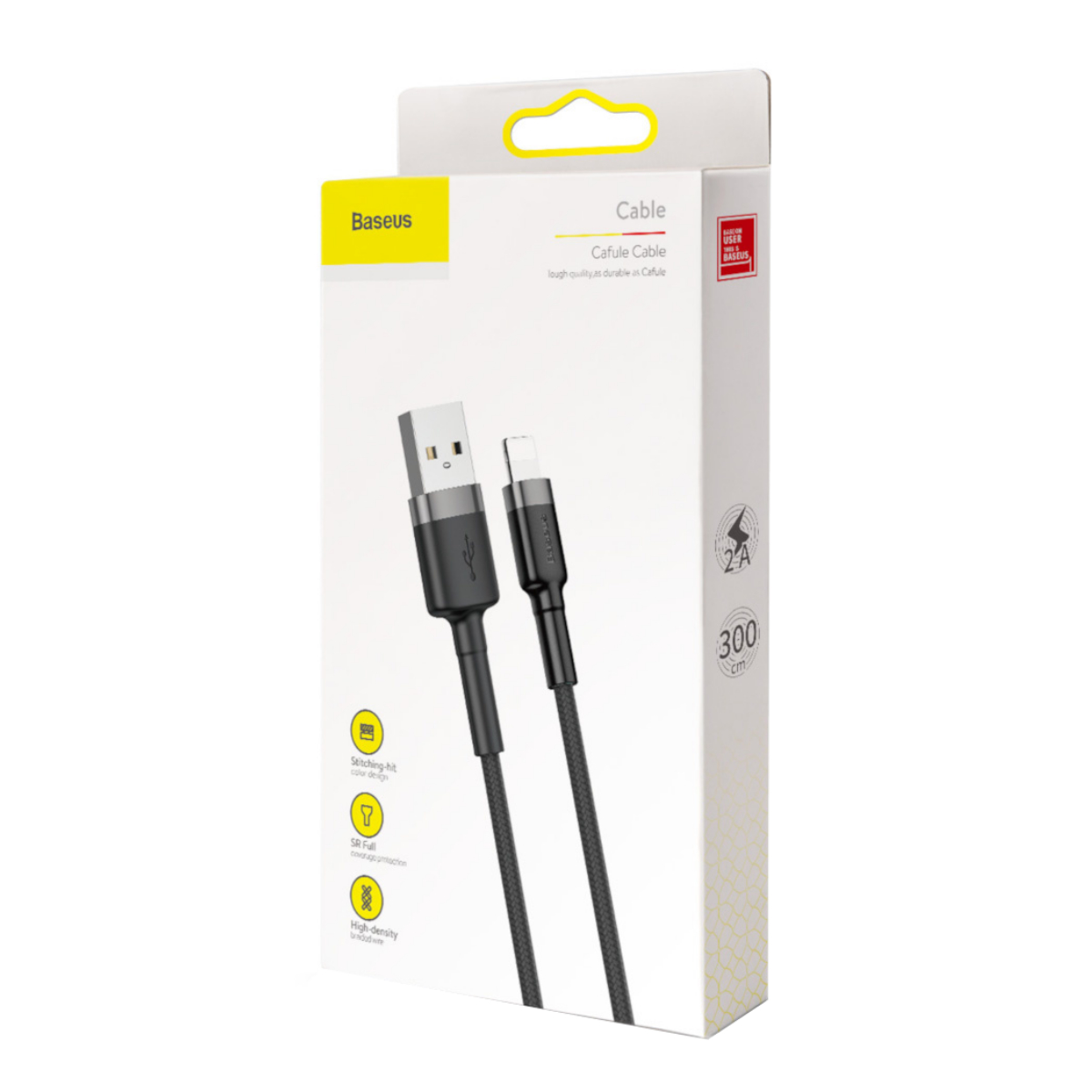 Cable USB a Lightning 3m 2A BaseUs