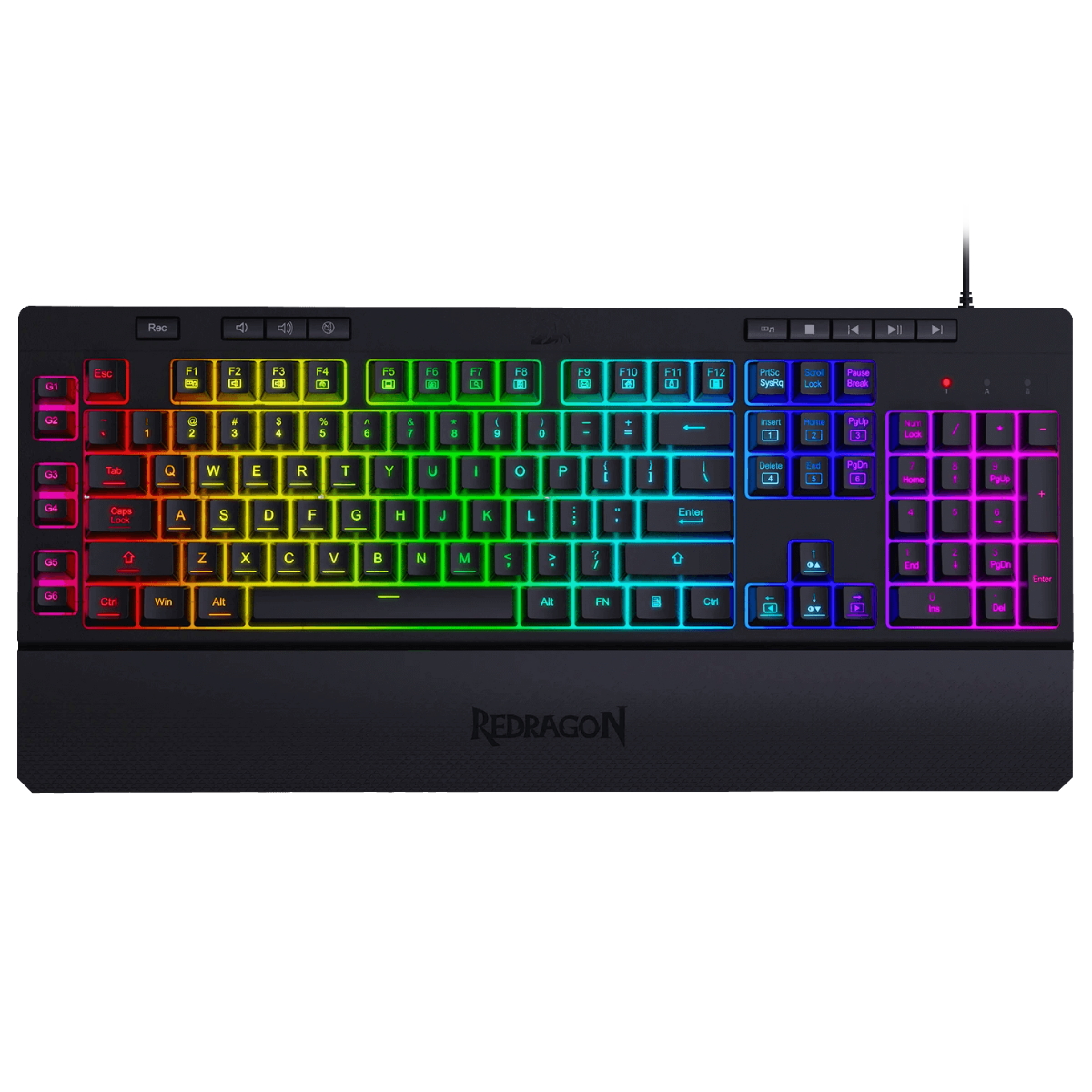 Teclado Gamer RGB Shiva Negro Redragon