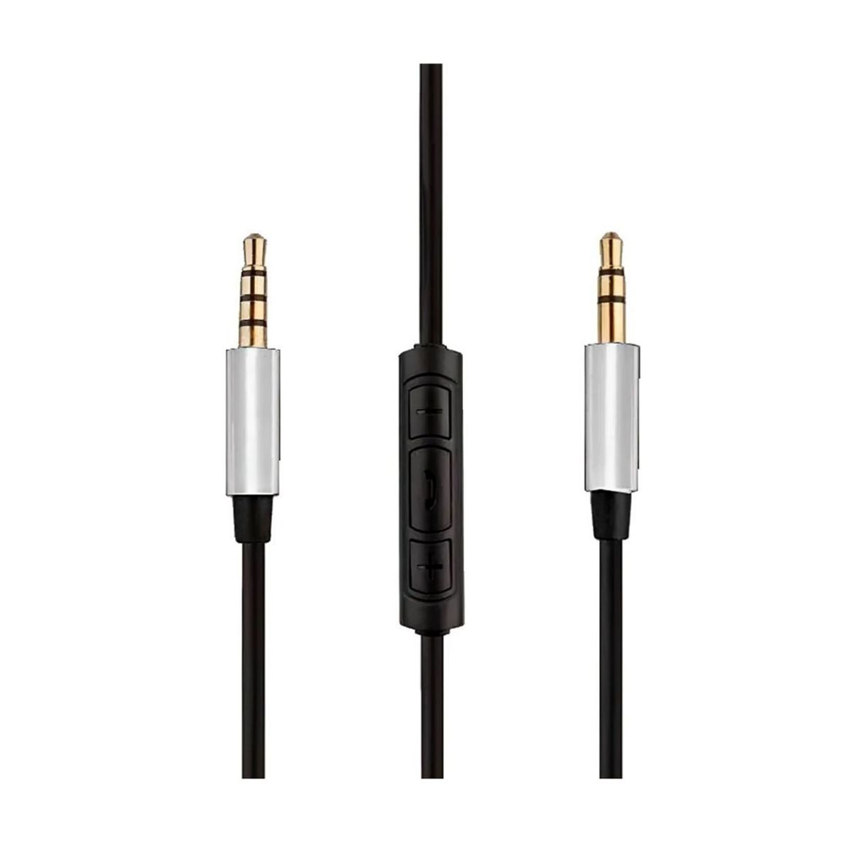 Cable Audio Auxiliar Plug 3.5mm de 1m C/Microfono Netmak