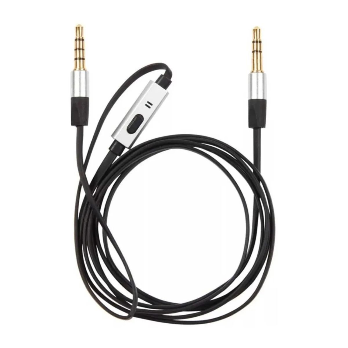 Cable Audio Auxiliar Plug 3.5mm de 1m C/Microfono Netmak