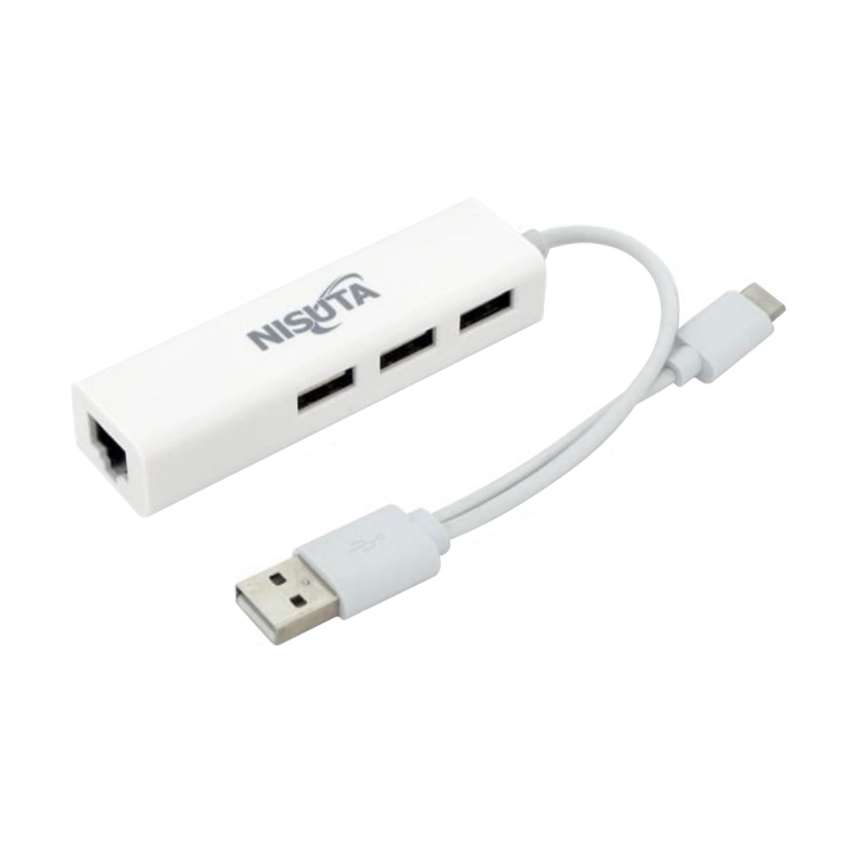 Hub USB y USB C 3 puertos y Red Ns-cousrhc Nisuta