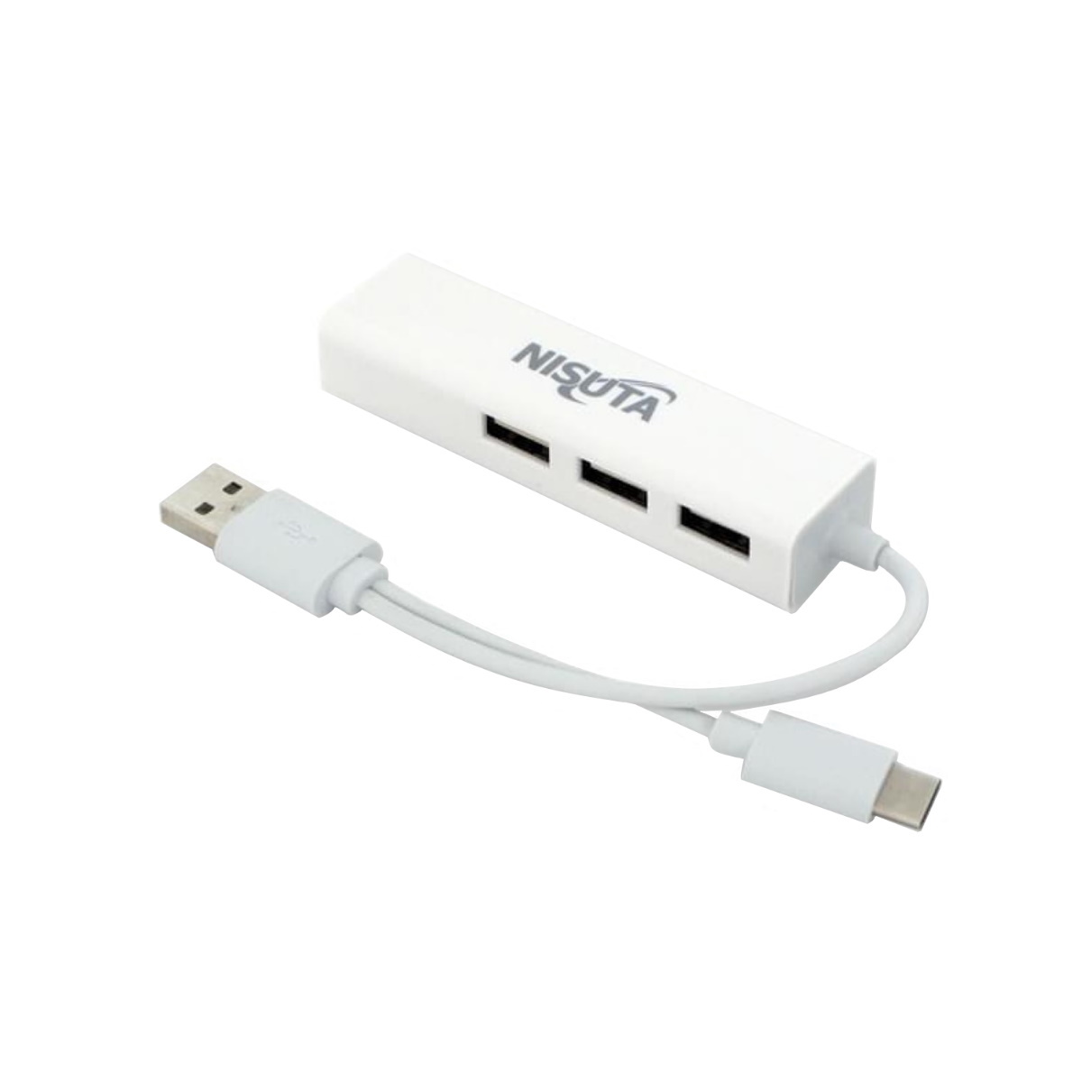 Hub USB y USB C 3 puertos y Red Ns-cousrhc Nisuta