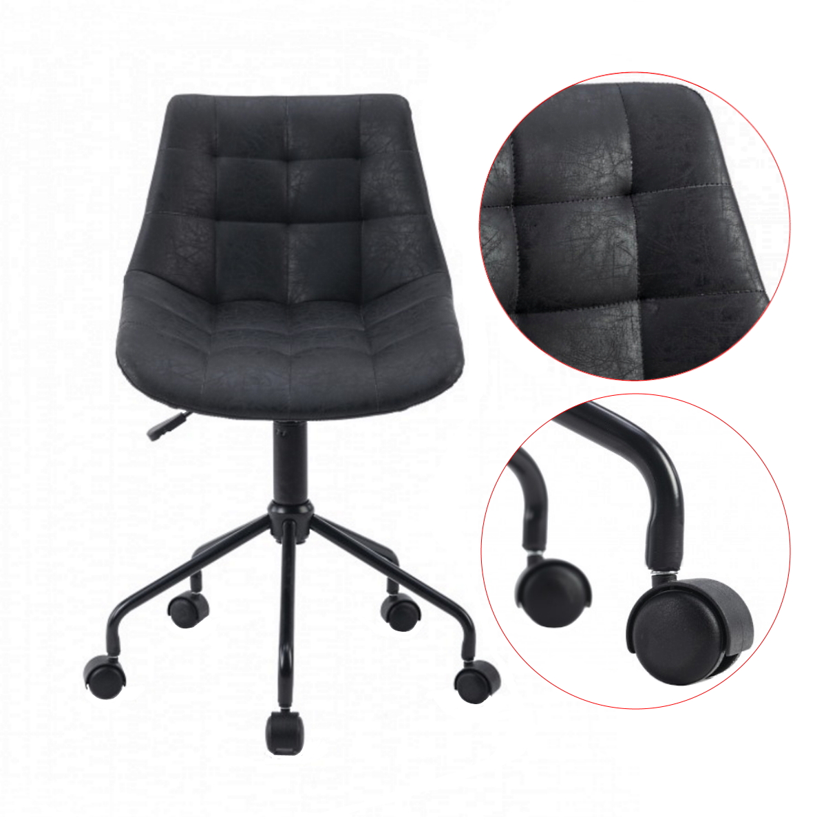 Silla Oficina IN1102J Negra Instto