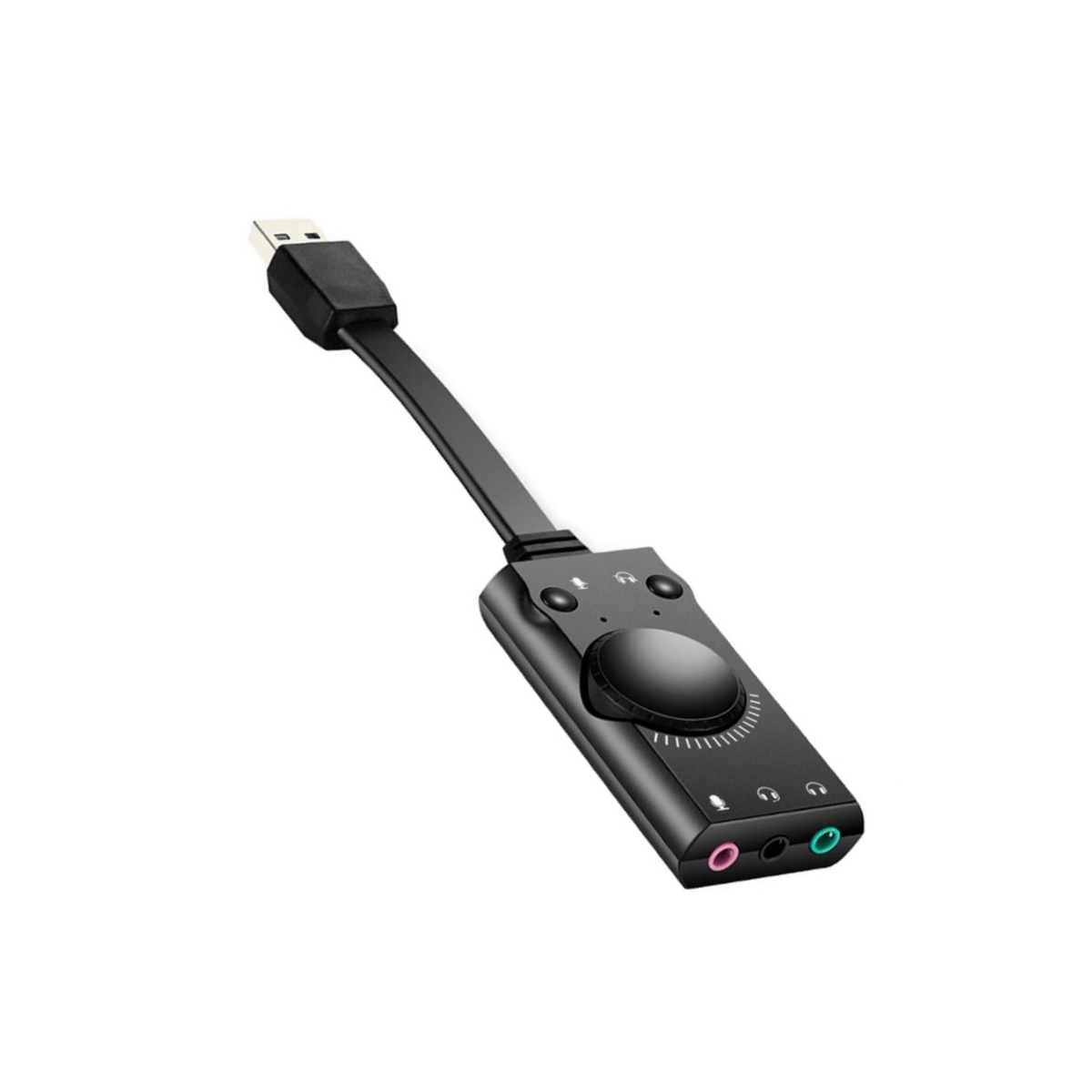 Placa De Sonido Audio 7.1 Usb Ns-cousau7g Nisuta