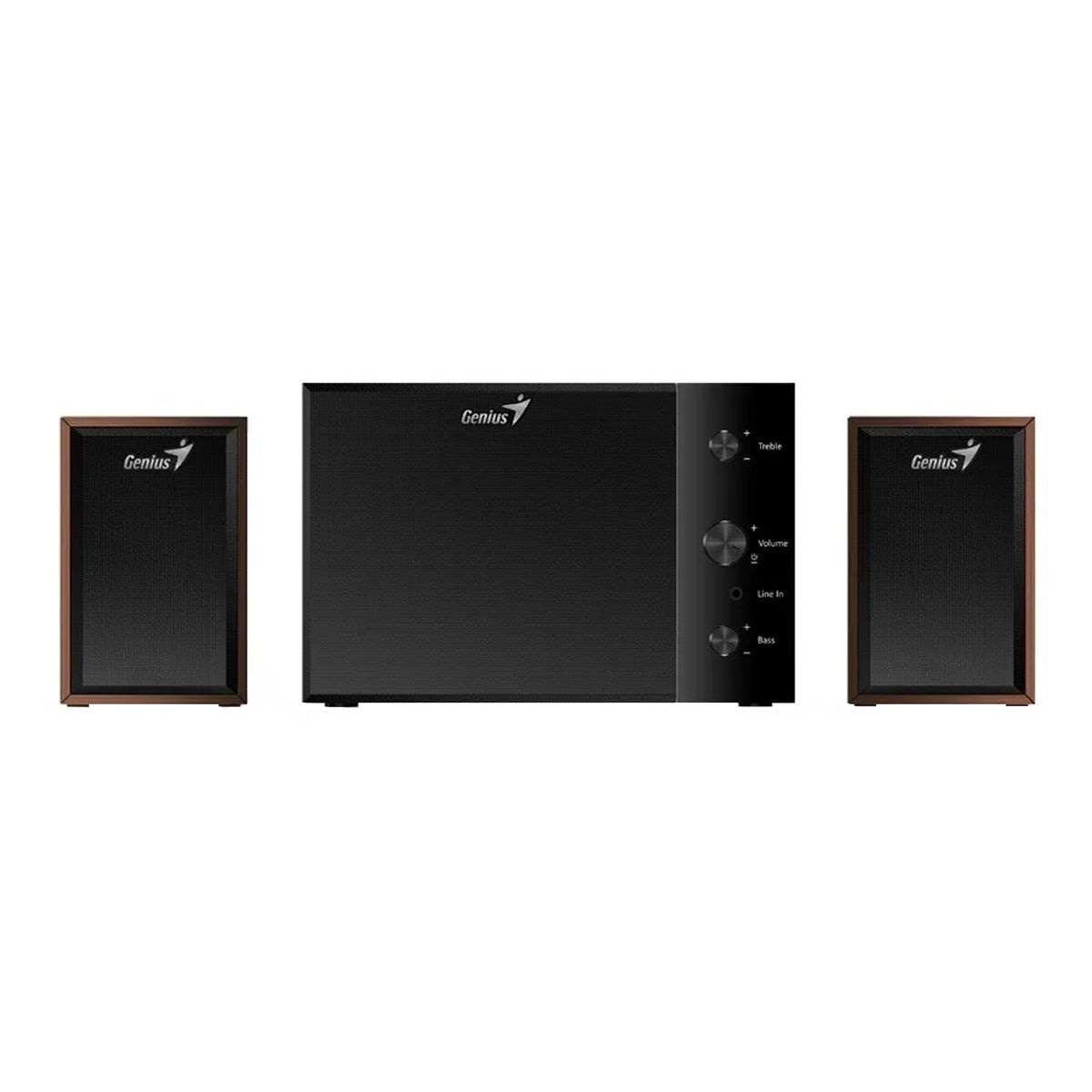 Parlantes Pc 2.1 Sw-2.1 350 10W Madera Genius