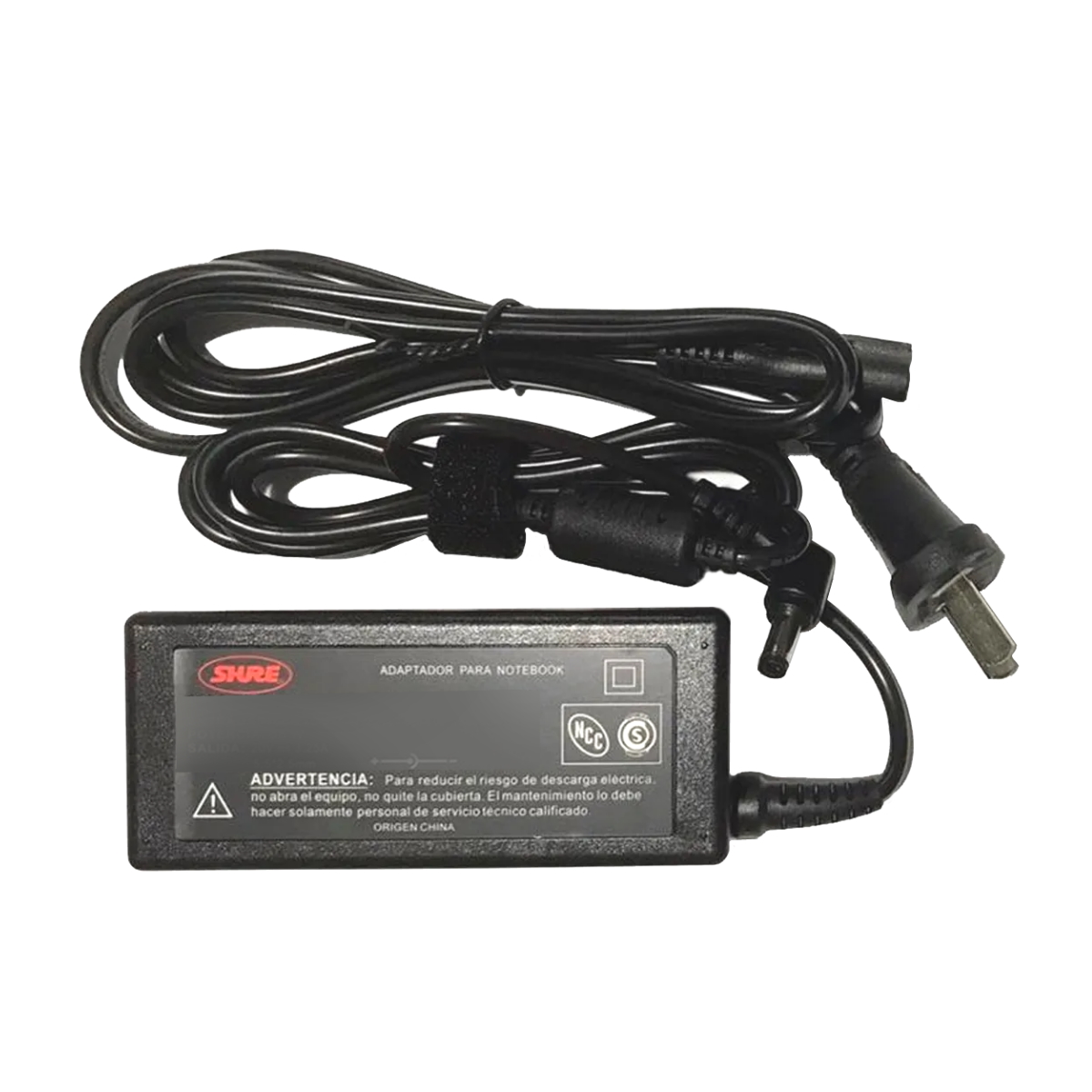 Cargador Notebook 20V 4.0X1.7 3.25A 65W Shure