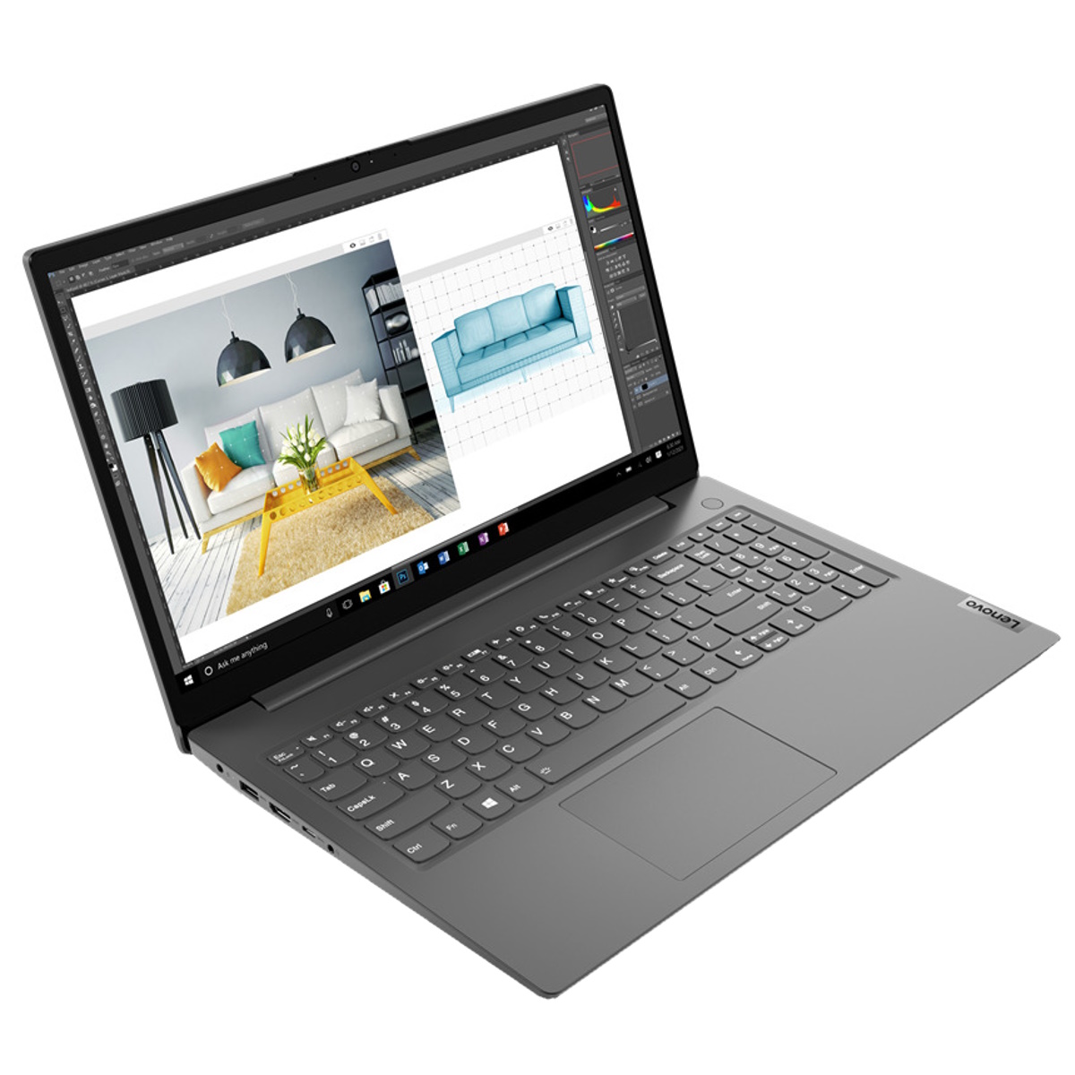 Notebook Lenovo V15 - Ryzen 7 5700U - 8GB - 256SSD - 15.6