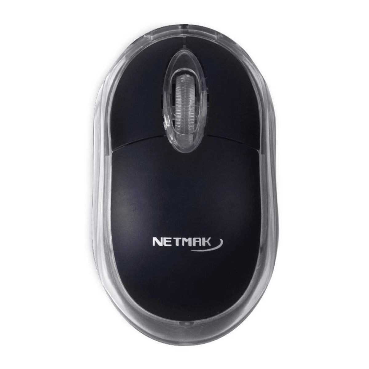 Mouse USB M01 Negro Luminoso Netmak