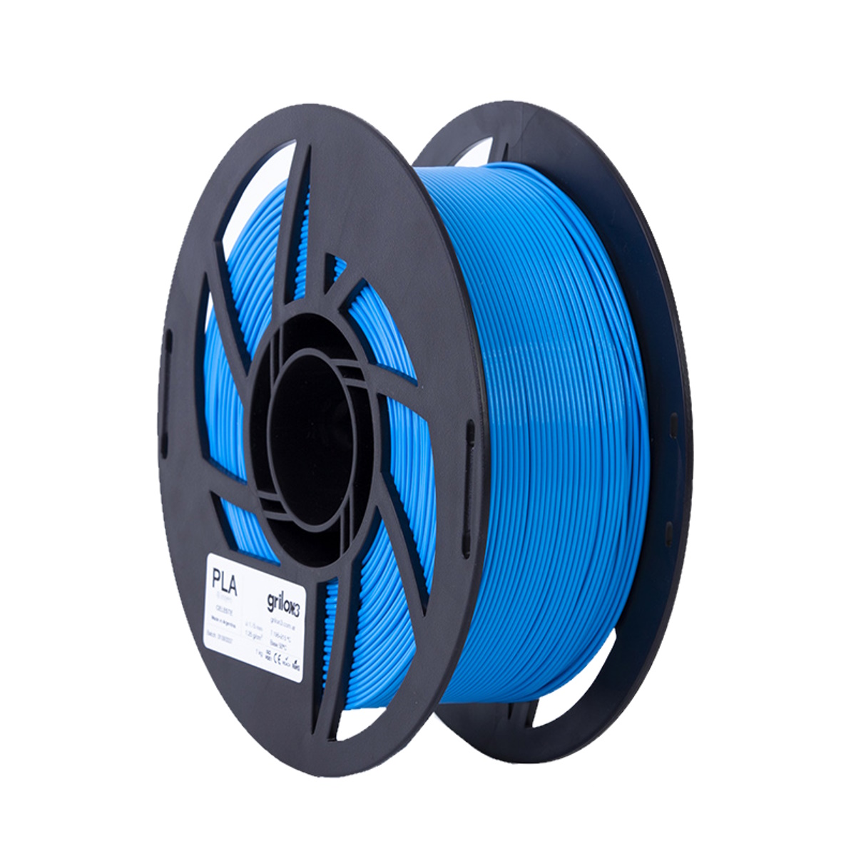 Filamento Pla Celeste 1.75mm 1Kg Grilon3