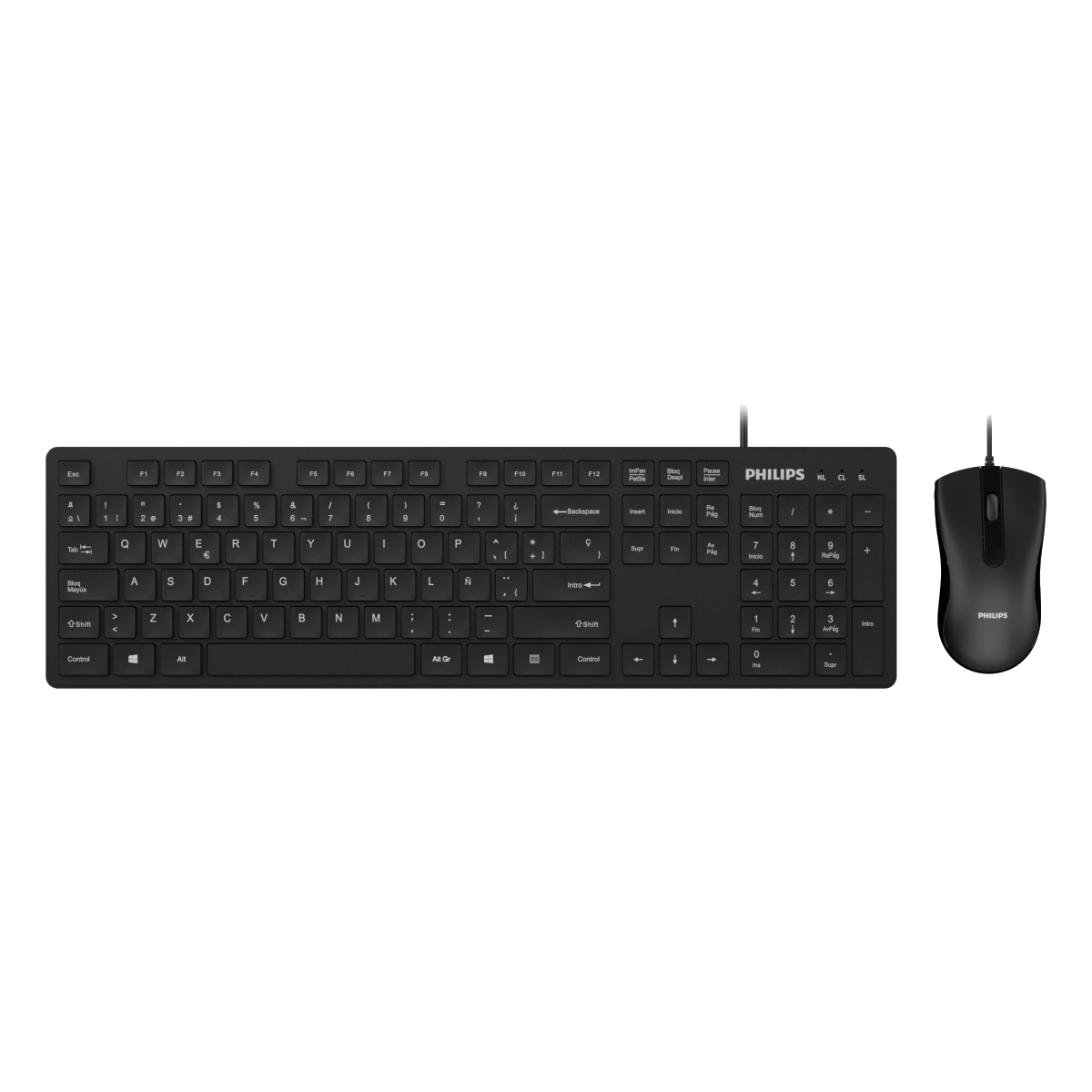 Teclado y mouse philips sale