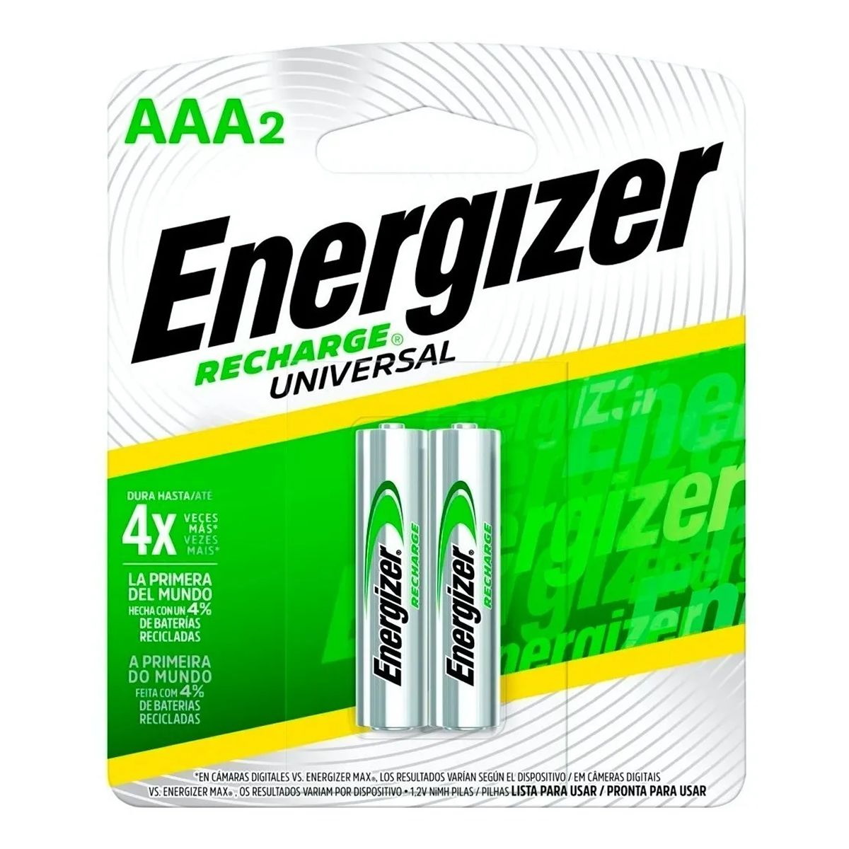 Pilas Recargables AAA 700mAh Energizer Pack