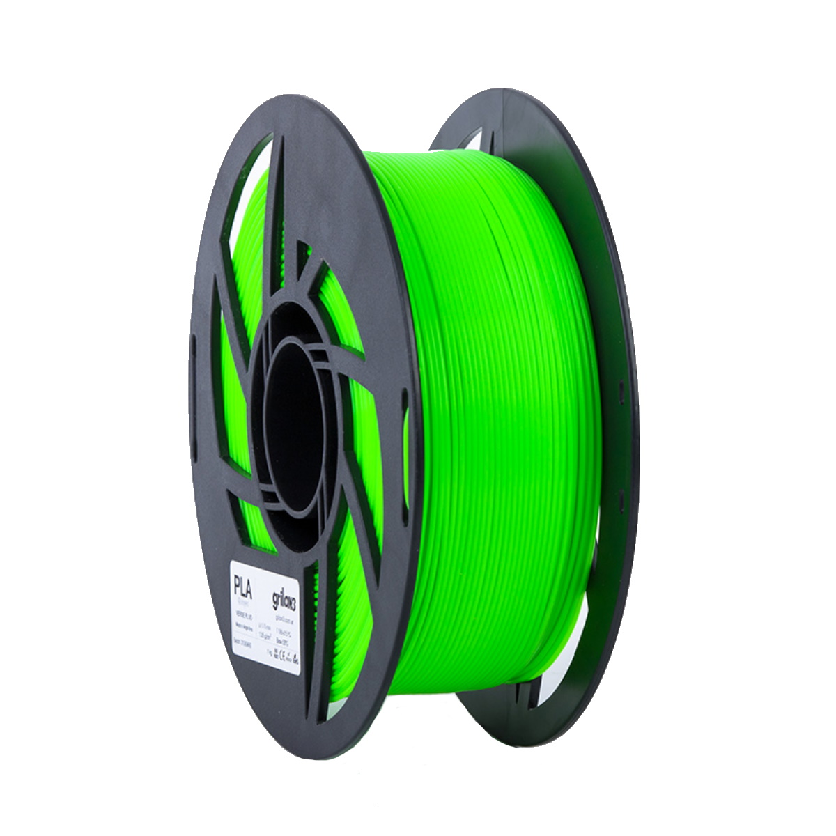 Filamento Pla Verde Fluor 1.75mm 1Kg Grilon3