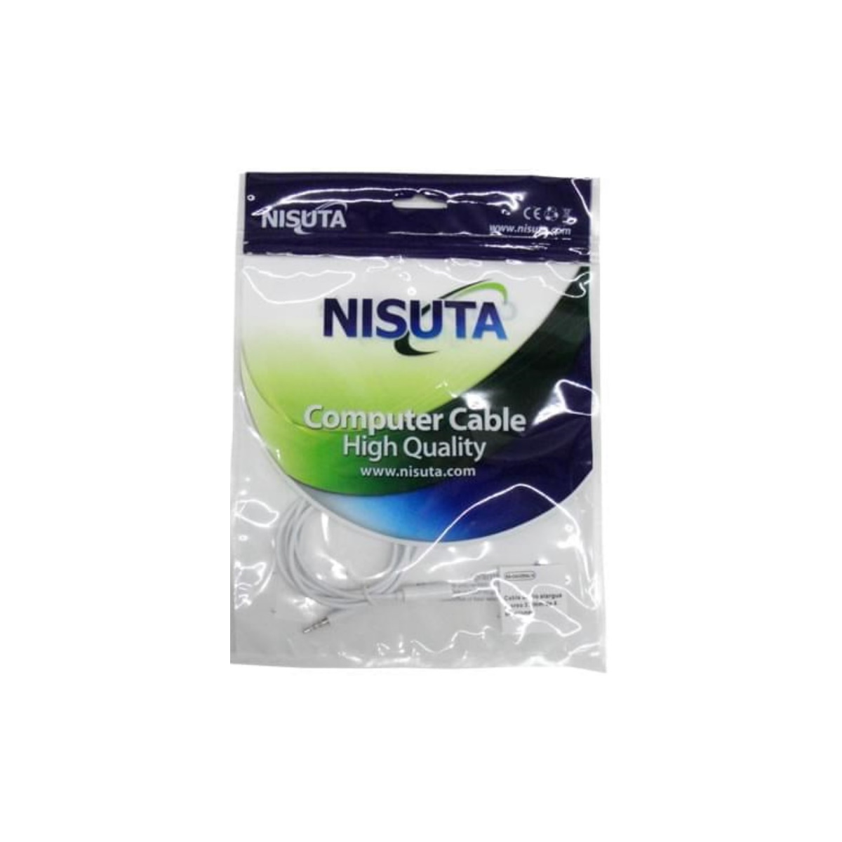 Cable Alargue Audio Auxiliar (4 Secciones) 1m Nisuta